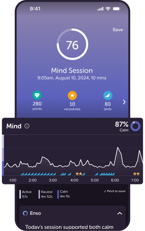 Muse Mind session screen